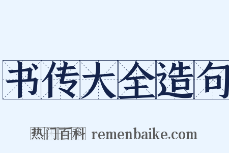 书传大全造句是什么意思的图片